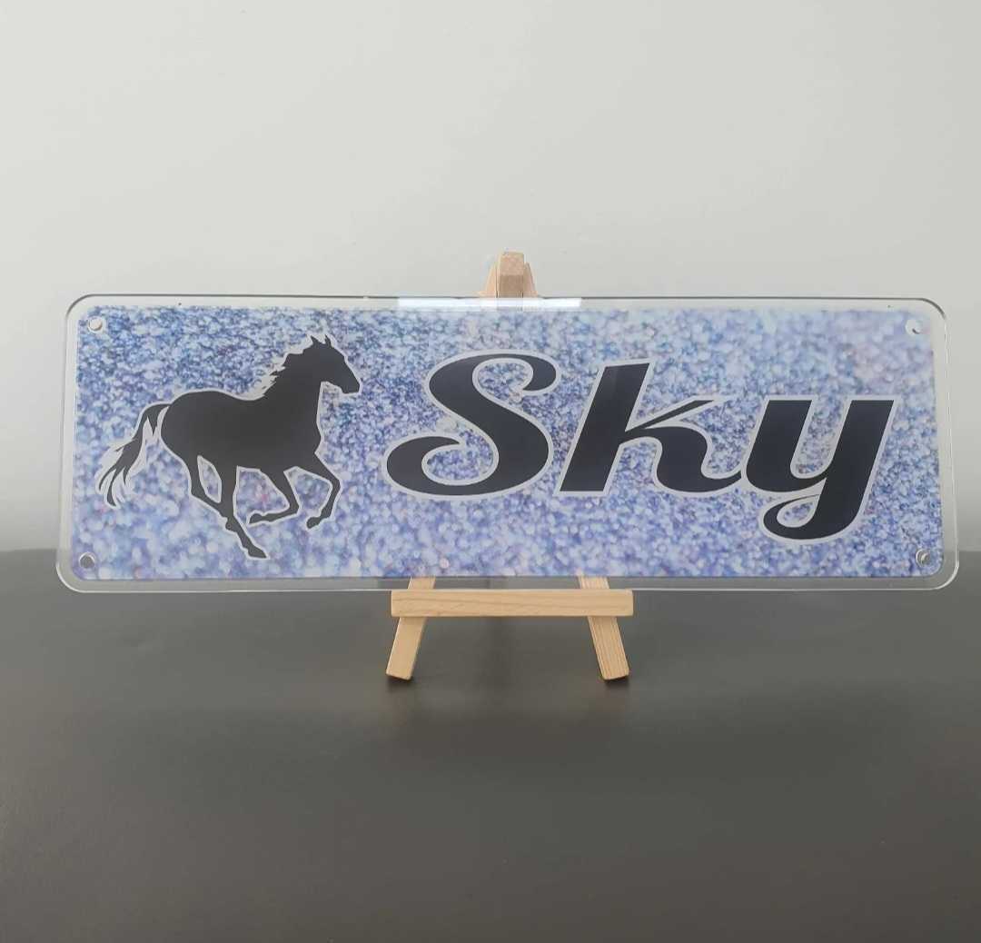 Sky Design Blue glitter effects Style Background with Black Text